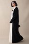 Flower Detail Double Color Black Knitwear Dress - 4