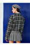 Crop Tweed Blazer Jacket Double-Breasted Arma Buttons - 4