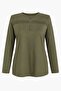 Women's Winter Lycra Mother's Combed Cotton Blouse Striped Striped - 2
