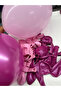 10 Pieces Metallic Pink and Macaron (Pastel) Pink Color Balloon Set - 2