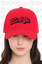 90's Baby Embroidered Hat – Red 100% Cotton Gabardine Unisex Model