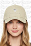 Seven Embroidered Hat – Cream 100% Cotton Gabardine Unisex Model