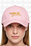 Freedom Embroidered Hat – Pink 100% Cotton Gabardine Unisex Model