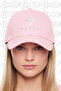 Seven Embroidered Hat – Pink 100% Cotton Gabardine Unisex Model