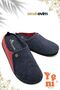 Women's House Slippers – Poly Sole Lightweight Sole Warm House Slippers Navy Blue Red - 4