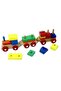 Wooden Toy Train Puzzle Geometric Shaped Colorful Grasping Toy - 5