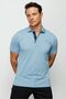 Pattern Minimalist Polo Neck Short Sleeve Men's T-Shirt - Comfortable and Stylish - 3