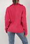 Women's Zippered Knitwear Sweater Half Turtleneck Comfortable Fit Oversized Styles |   Autumn Winter Combination - 4