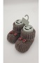 Hand Knitted Brown Booties for Newborn Baby - 2