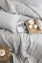 Cotton Satin Double Duvet Cover Set - 4