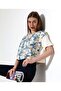 Floral Tulle Detailed Embroidered Blouse T-Shirt - 3