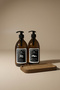2-Pack Liquid Soap Dishwashing Liquid Bottle with Wooden Stand Queen Liquid Soap Dispenser 500ml Ss Hd Corner Stand - 3