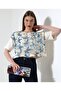 Floral Tulle Detailed Embroidered Blouse T-Shirt - 6