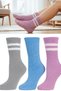 3 Pairs Women's Soft Plush Fuzzy Sleep Socks – Thick, Warm and Cozy Winter House Socks - 2
