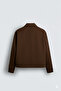 Men's Brown Regular Zippered Coat-Jacket Soft Textured Premium Fabric - 6