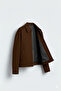 Men's Brown Regular Zippered Coat-Jacket Soft Textured Premium Fabric - 3