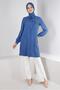 BEAD EMBROIDERY DETAILED SCARF COLLAR TUNIC 43530 - 2