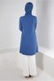 BEAD EMBROIDERY DETAILED SCARF COLLAR TUNIC 43530 - 4