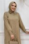 Women's Mink Stone Printed Buttoned Pants Suit t 0348 - 4