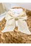 Handmade Scallop Cream Color Automatic Bow Buckle, Hand Made Buckle, Henna Wedding Invitation Prom Special Day Buckle - 2