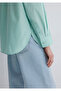 Green Poplin Shirt Oversize / Wide Cut 1210103 -71449 - 7