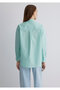 Green Poplin Shirt Oversize / Wide Cut 1210103 -71449 - 5