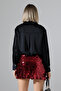 Women's Stylish Sequin Shorts Skirt - 6