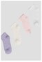 4 Pairs of Summer Cotton Girls' and Baby Booties Socks - 2