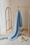 100% Cotton 4 Layer Muslin Baby Blanket Swaddle Baby Blue (for Baby & Child) 110X110Cm - 4