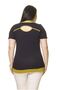 Women's Large Size Navy Blue Back Detailed Blouse A7-3022 - 6