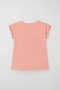 Girl's Trousers Suit Floral Printed Slit 6-12 Years, Salmon - 4