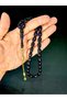 Slipping Plane Glass Slipping Blue Black Colored Capsule Cut T-753 - 2