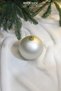 Christmas Ornament Matte Ball Silver 15 cm