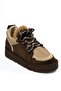 Women's Suede Boots Lace-Up Brown Nordra - 3