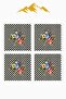 Digital Printed Soft Textured 4-Piece Throw Pillow Cover Set (43X43 cm) Krl0073 - 3