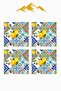 Digital Printed Soft Textured 4-Piece Throw Pillow Cover Set (43X43 cm) Krl0058 - 3