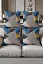 Digital Printed Soft Textured 4-Piece Throw Pillow Cover Set (43X43 cm) Krl0020