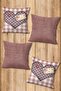 Digital Printed Soft Textured 4-Piece Throw Pillow Cover Set (43X43 cm) Krl0087 - 2