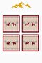 Digital Printed Soft Textured 4-Piece Throw Pillow Cover Set (43X43 cm) Krl0045 - 3