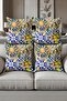 Digital Printed Soft Textured 4-Piece Throw Pillow Cover Set (43X43 cm) Krl0057