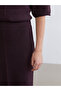 Lcw vision plum waist elastic knit skirt - 7