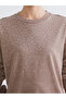 Peak New Season Crew Neck Stone Women's Sweatshirt - 3