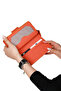 Genuine Leather Women's Wallet |   Mimosa 6073 Flother Mat Orange - 3