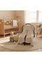 Muslin Fabric Cream Color Stroller Cover 100% Cotton Sand Color Baby Stroller Cover