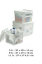 Set of 3 Toy Storage Boxes with Lid Baby Kids Room Organizer Multi-Purpose Organizer 5-8-12Lt - 2