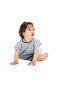 Short Sleeve Waterproof Baby Bib for Feeding, Playing and Activities Gray - 5