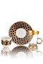 Geo Black 18-Piece Tea and Mirra Set for 6 People - Modern Geometric Presentation - 2