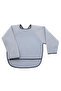 Long Sleeve Stain Resistant Baby Bib for Feeding, Playing and Activities Gray - 3