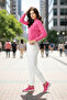 Women's 3-Thread Fleece Sweatpants with Legs and Elastic Waist