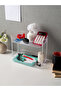 2 Tiers Crystal Makeup Organizer Decorative Cosmetic Jewelry Accessories Organizer Bathroom Shelf Transparent - 5